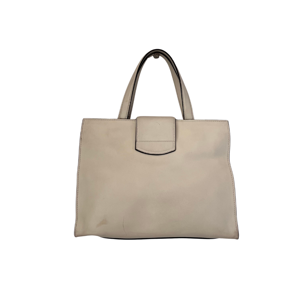 Gucci White Calfskin Web Stripe Large Dionysus Tote Bag | Pre Loved |