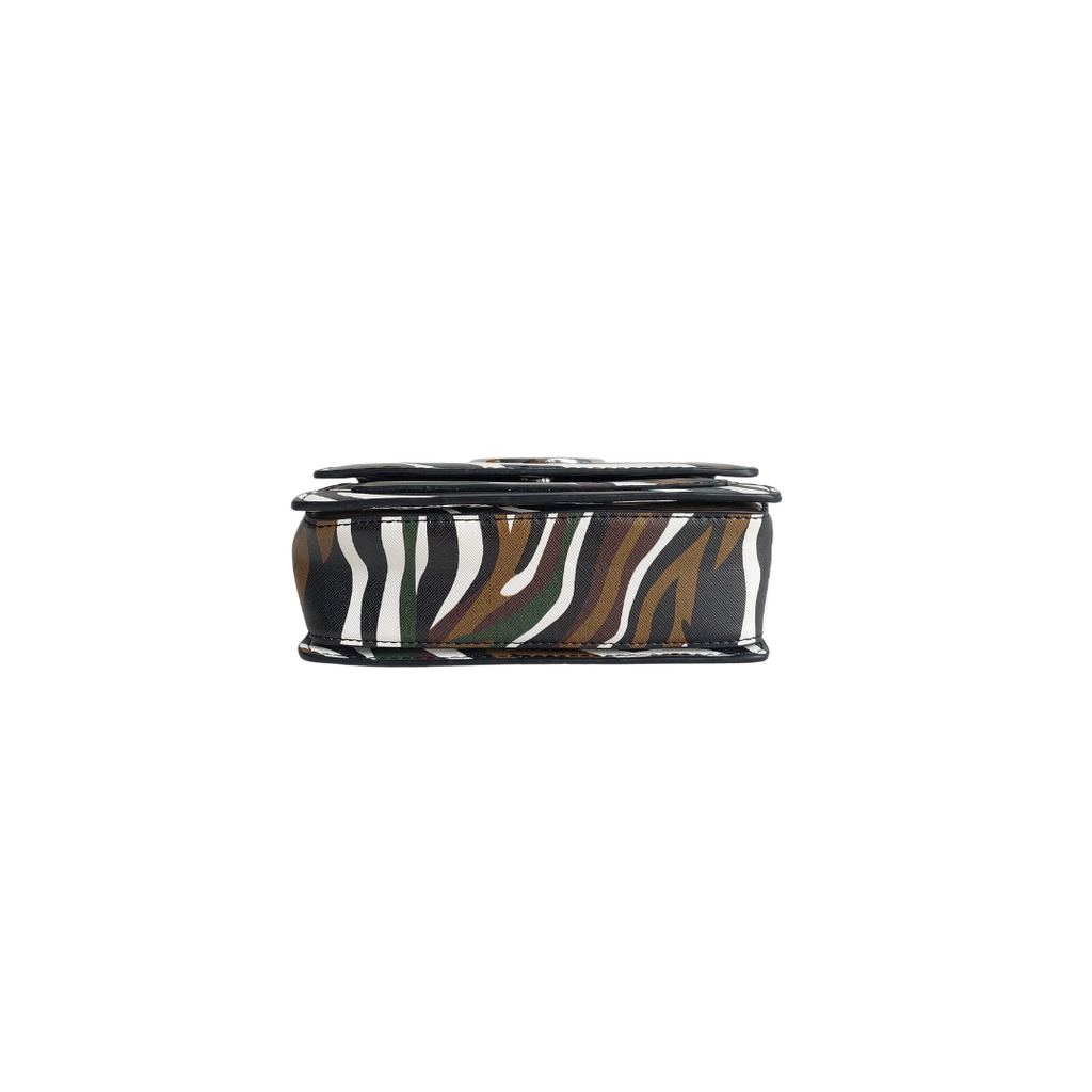 ZARA Multi-Color Animal Print Leatherette Mini Crossbody Bag | Gently Used |
