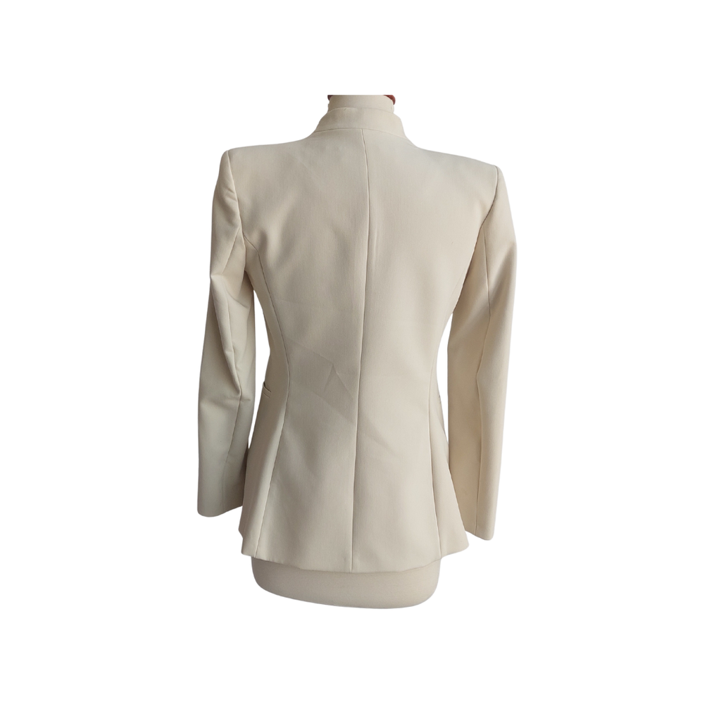 ZARA Cream Front Pockets Blazer | Pre Loved |