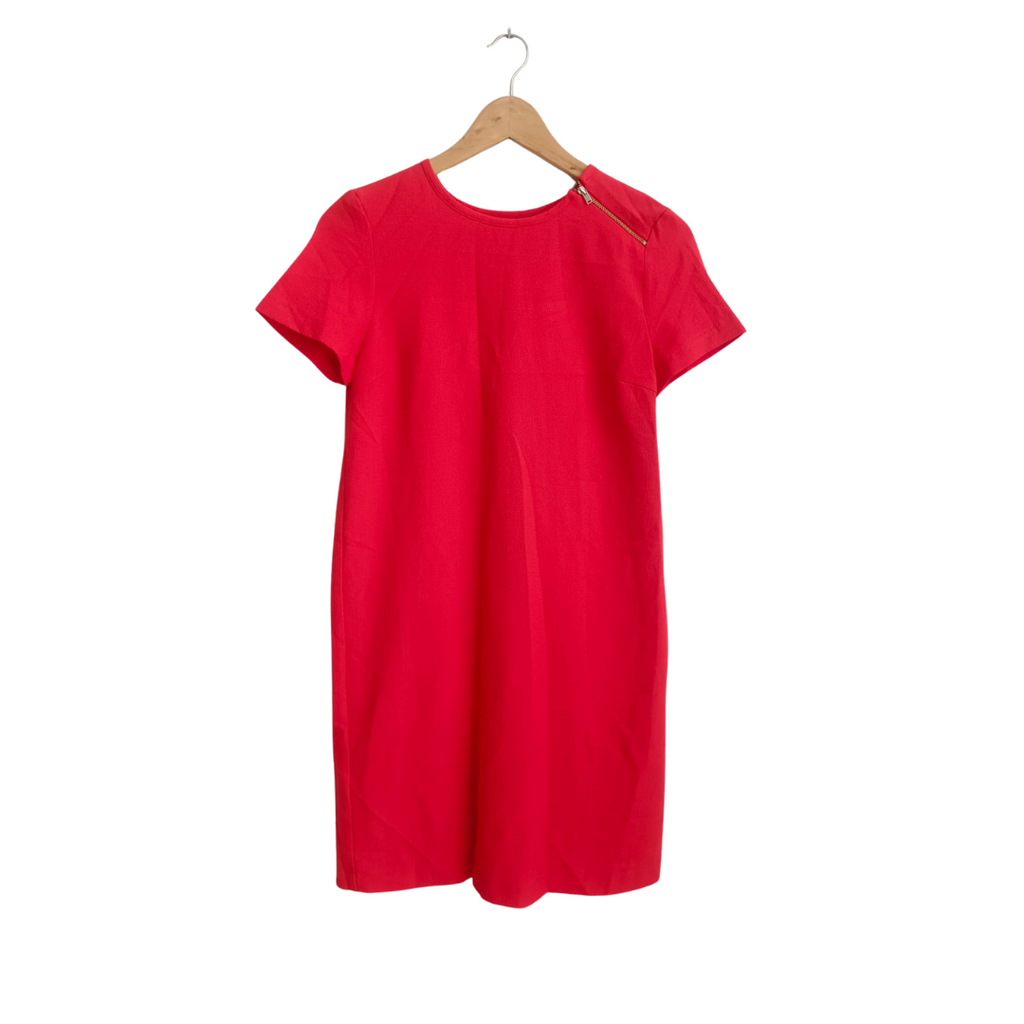 Zara Red Short Sleeve Short Dress | Pre Loved |