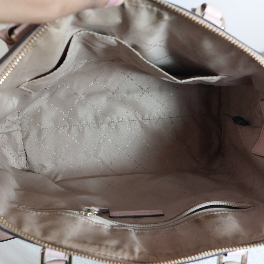 Michael Kors Light Pink Ciara Leather Satchel | Pre Loved |