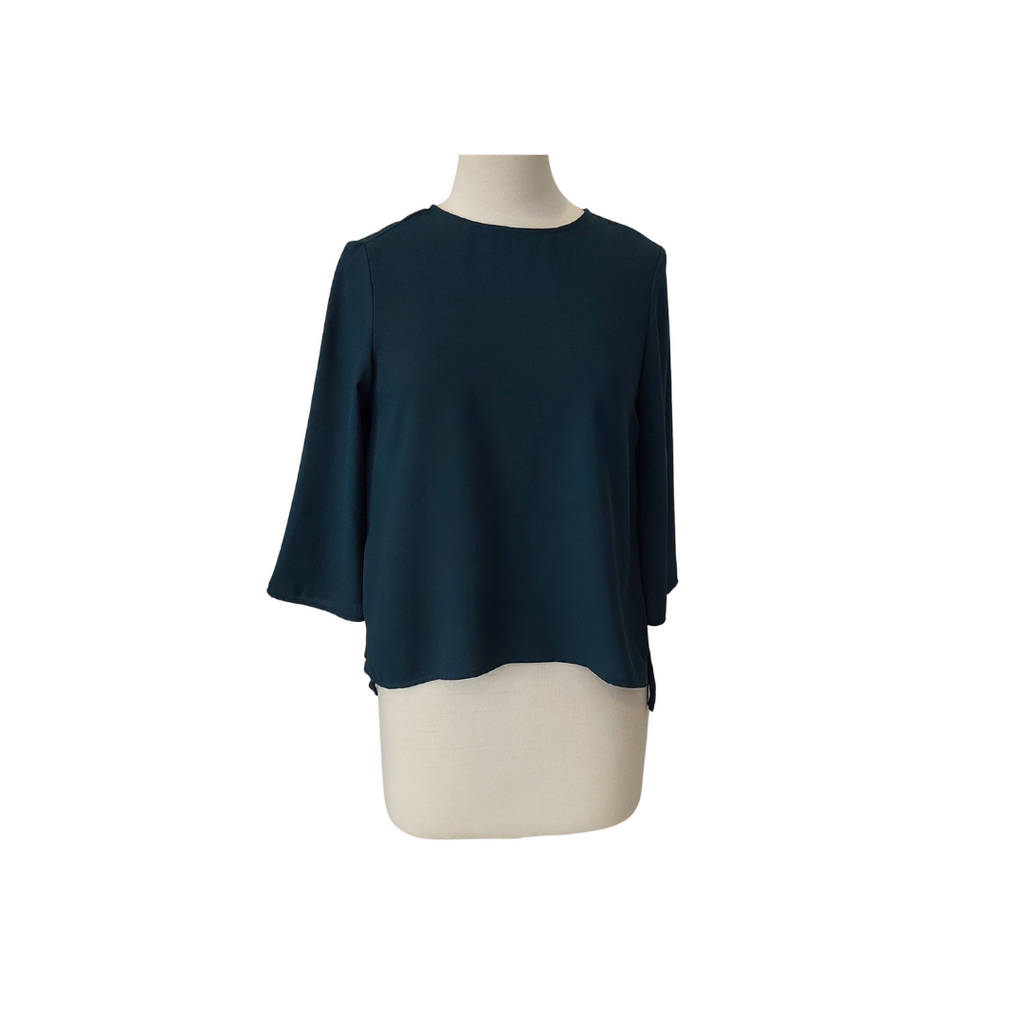 Topshop Dark Green Round Neck Top | Gently Used |