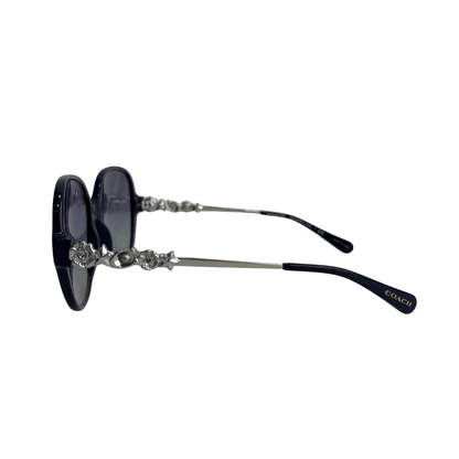 Coach Navy Gradient Oversized Square Sunglasses | Gently Used |