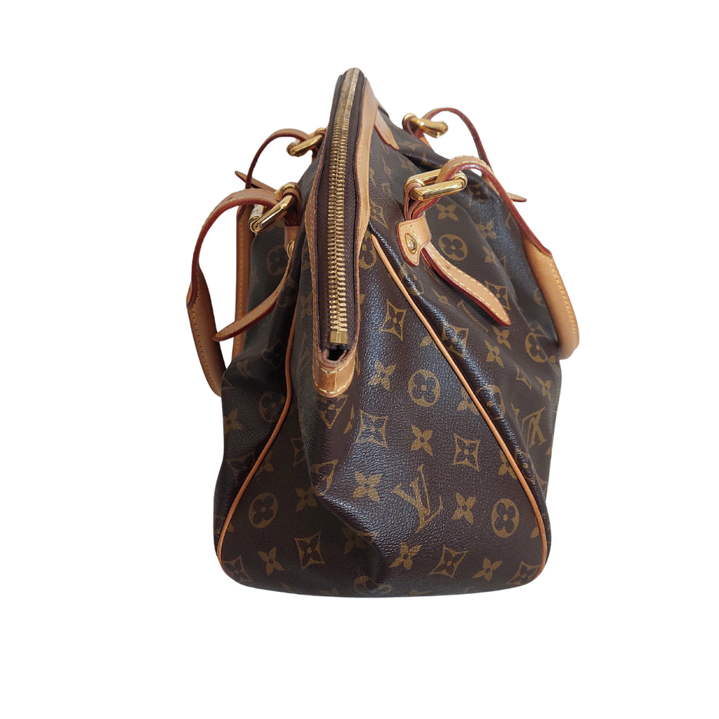 Louis Vuitton Brown Leather Monogram 'Tivoli GM' Bag | Pre Loved |