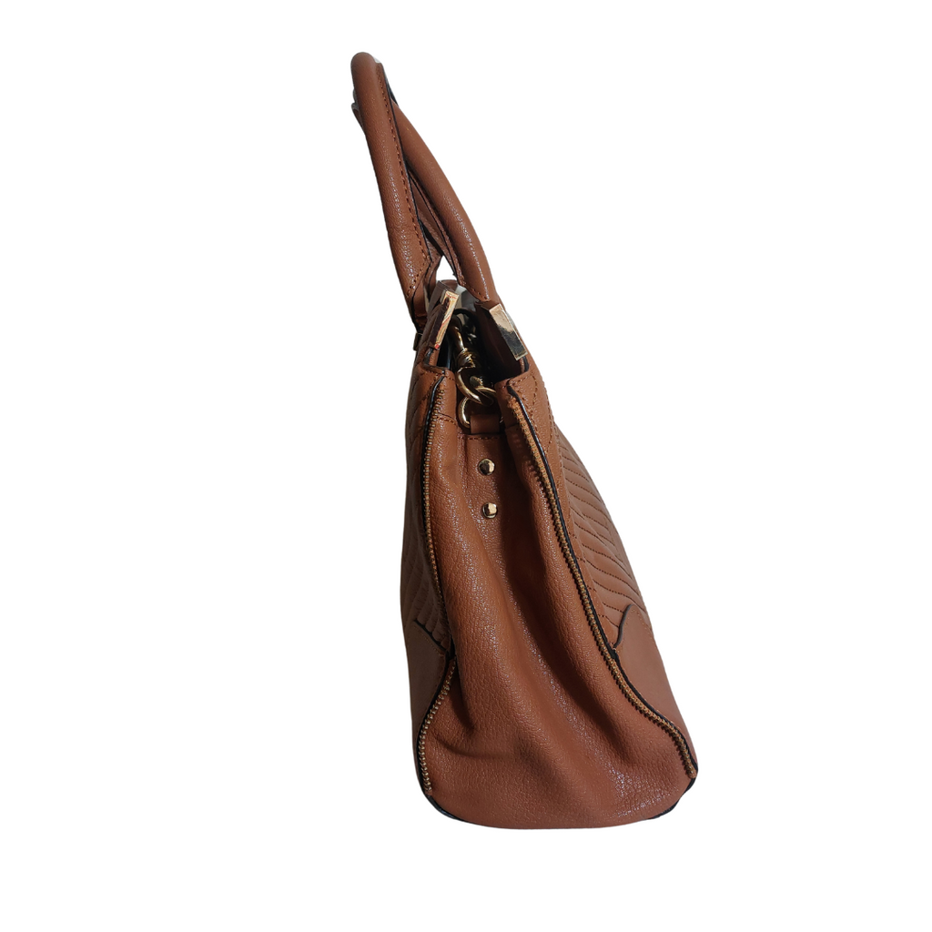 Rebecca Minkoff Brown Leather Satchel Bag | Gently Used |