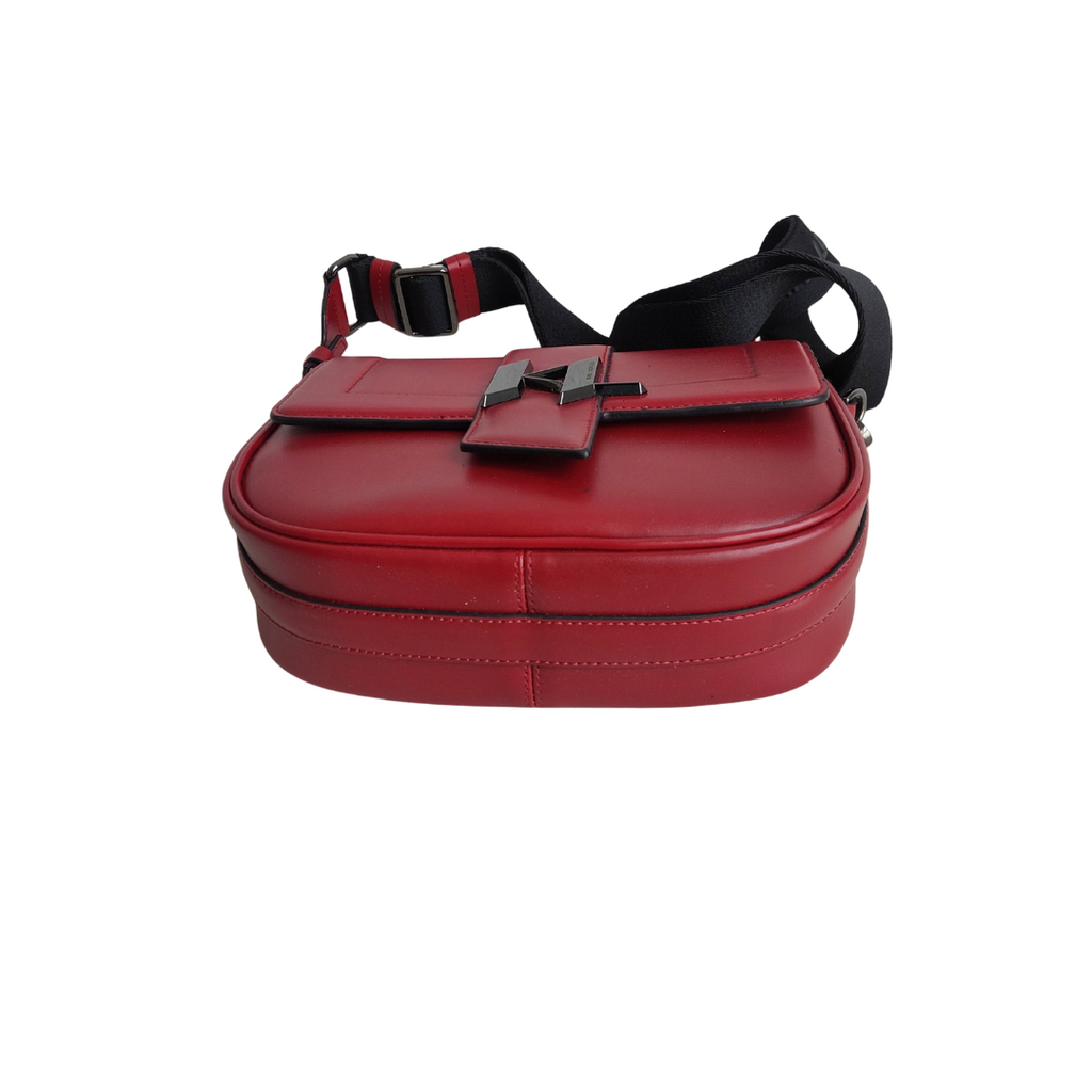 karl lagerfeld Burgundy Leather Crossbody Bag | Gently Used |