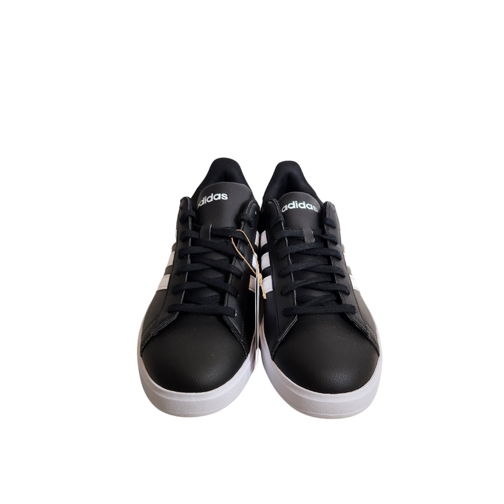 Adidas Men's Black & White Grand Court Cloudfoam Comfort Shoes | Brand New |