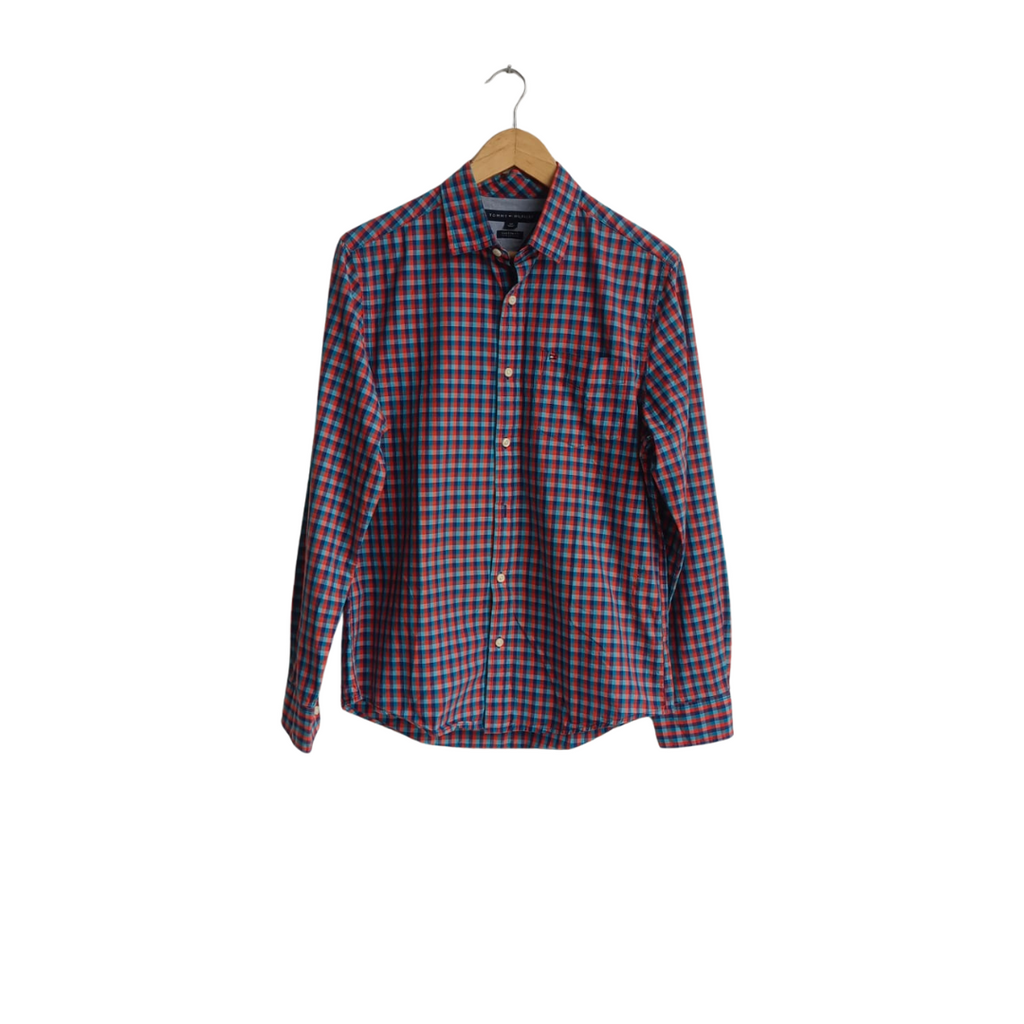 Tommy Hilfiger Men's Multi Colour Check Print Collared Shirt | Like New |