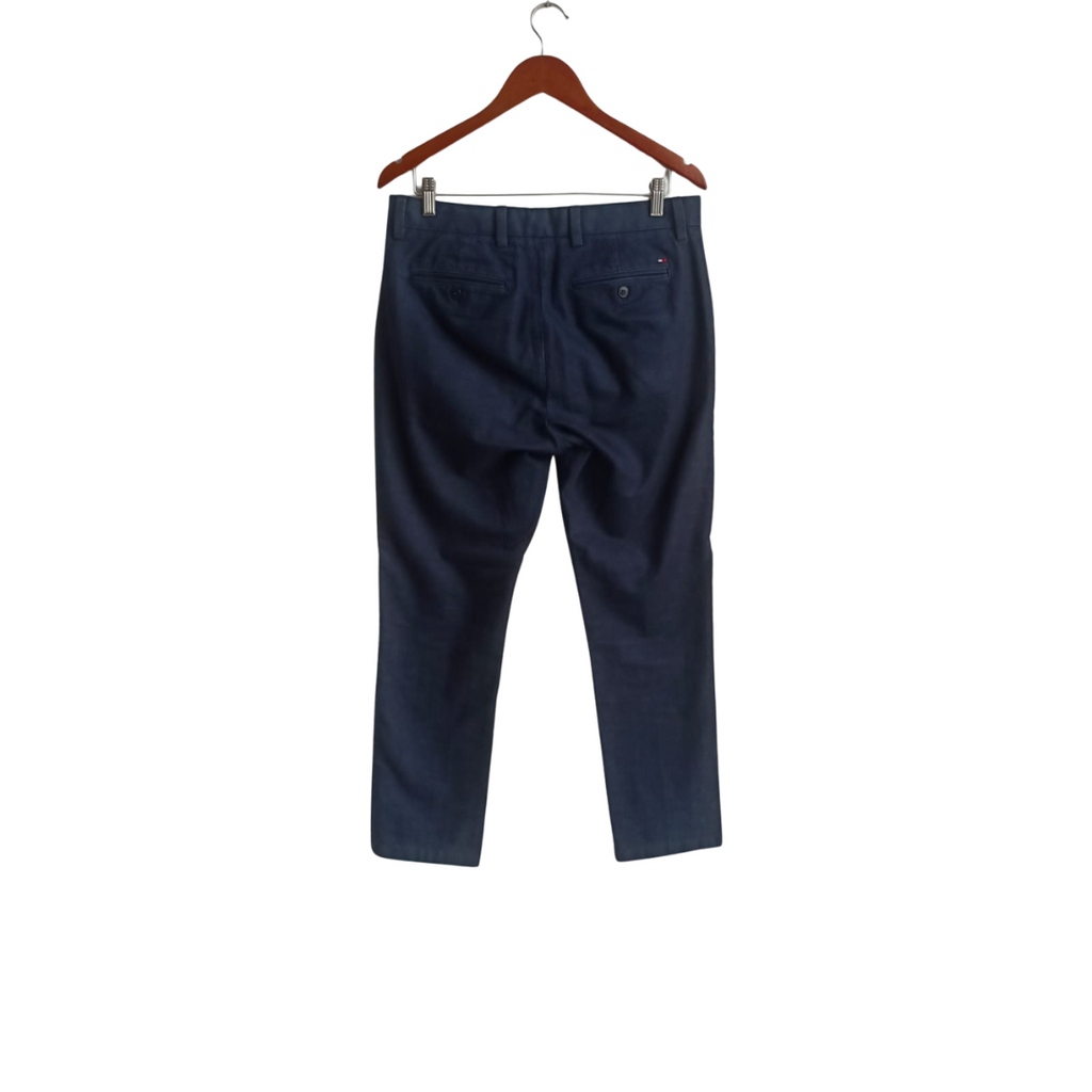 Tommy Hilfiger Men's Navy Slim Fit Straight Leg Pants | Pre Loved |