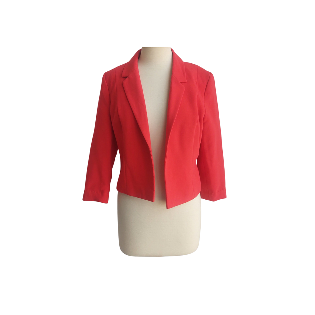 F&F Red Open Coat | Pre Loved |
