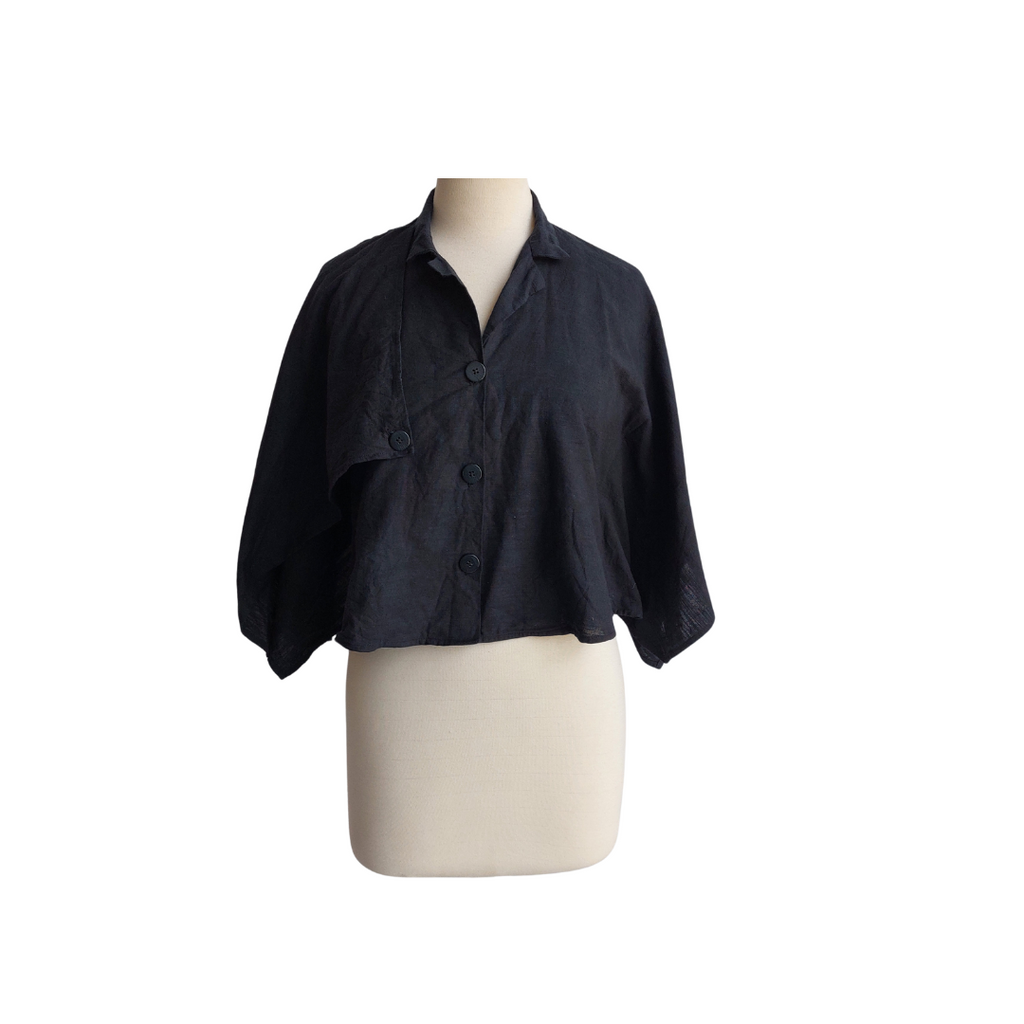 ZARA Black Poncho Top | Pre Loved |