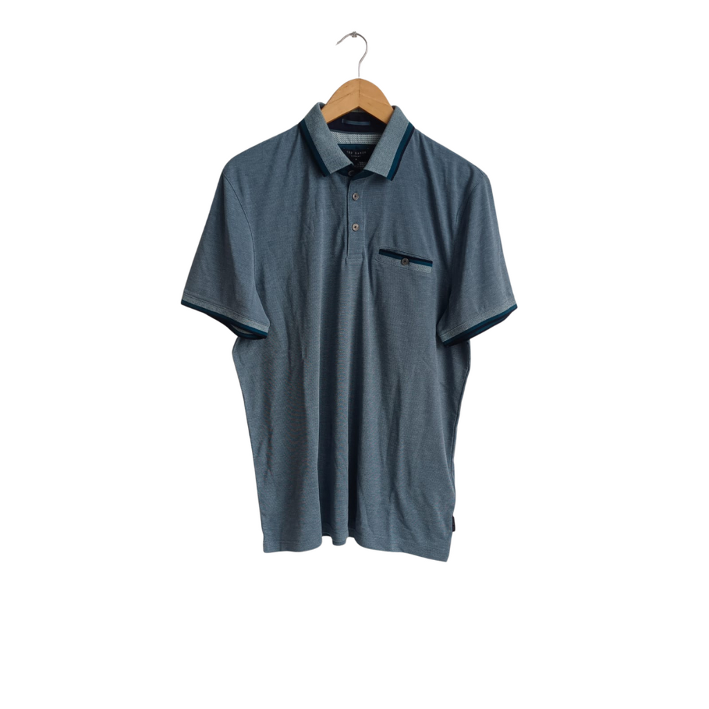 Ted Baker Men's Teal Polo Shirt | Brand New |