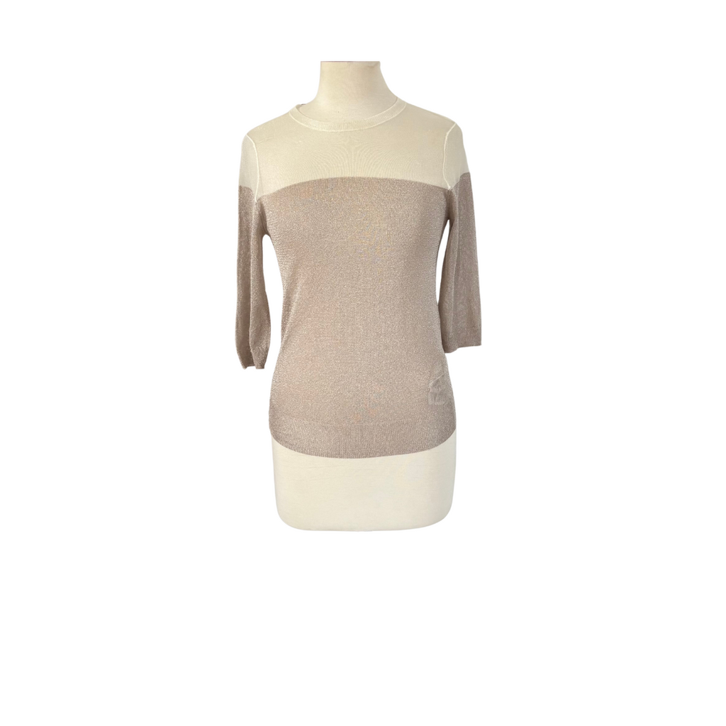 Zara Two-Toned Sheer Top | Pre Loved |