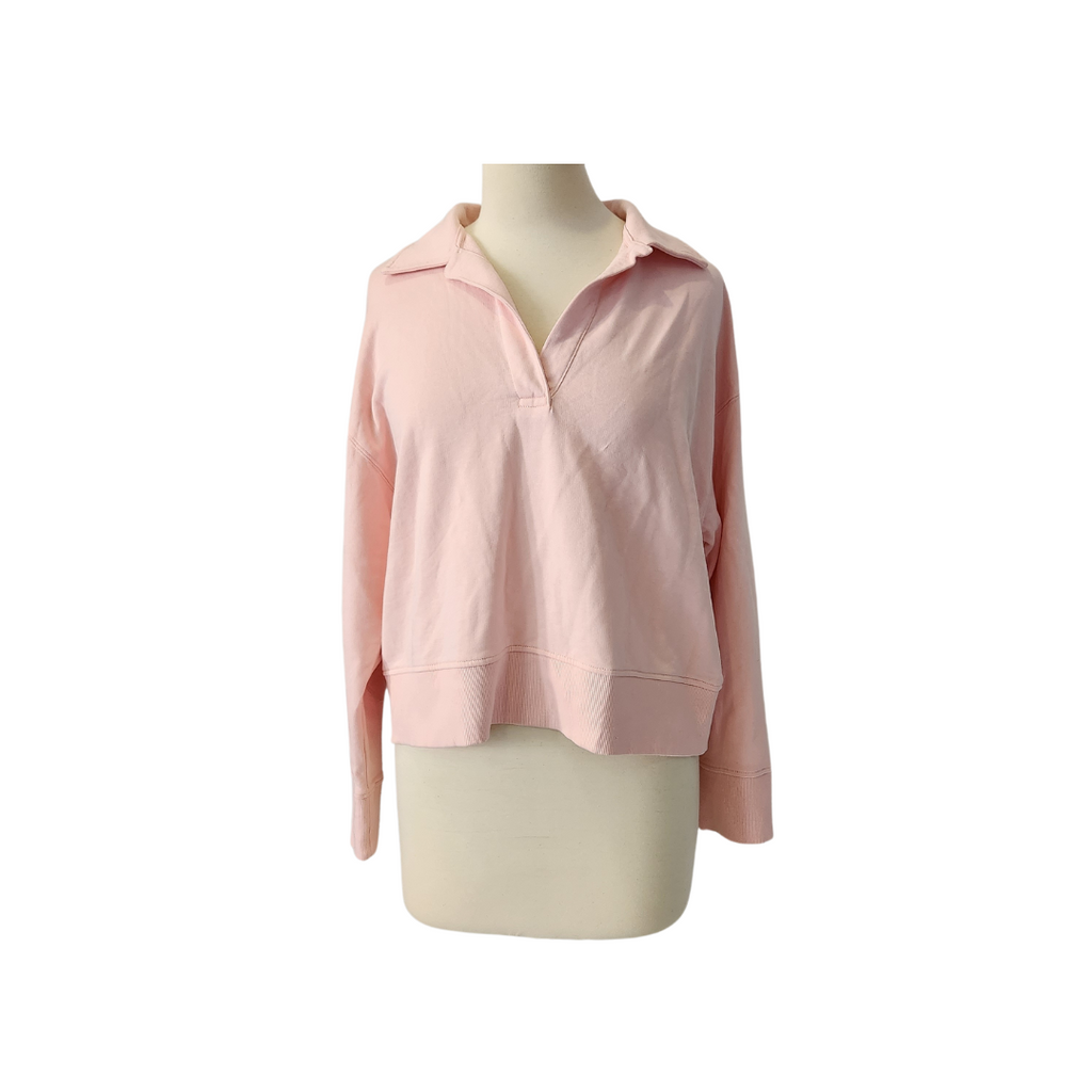 ZARA Pink Collared Boxy Terry Shirt | Pre Loved |