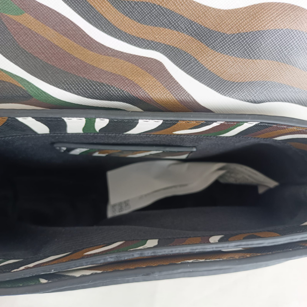 ZARA Multi-Color Animal Print Leatherette Mini Crossbody Bag | Gently Used |
