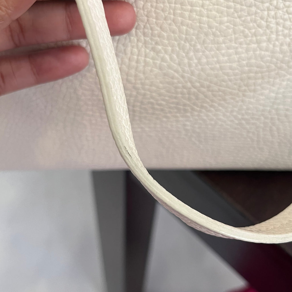 Salvatore Ferragamo Off-white Leather Small Tote Bag | Pre Loved |