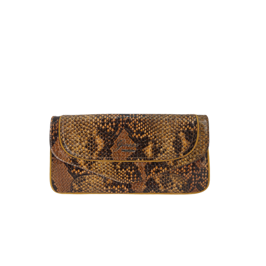 Guess Snake Print Envelope Clutch | Pre Loved |