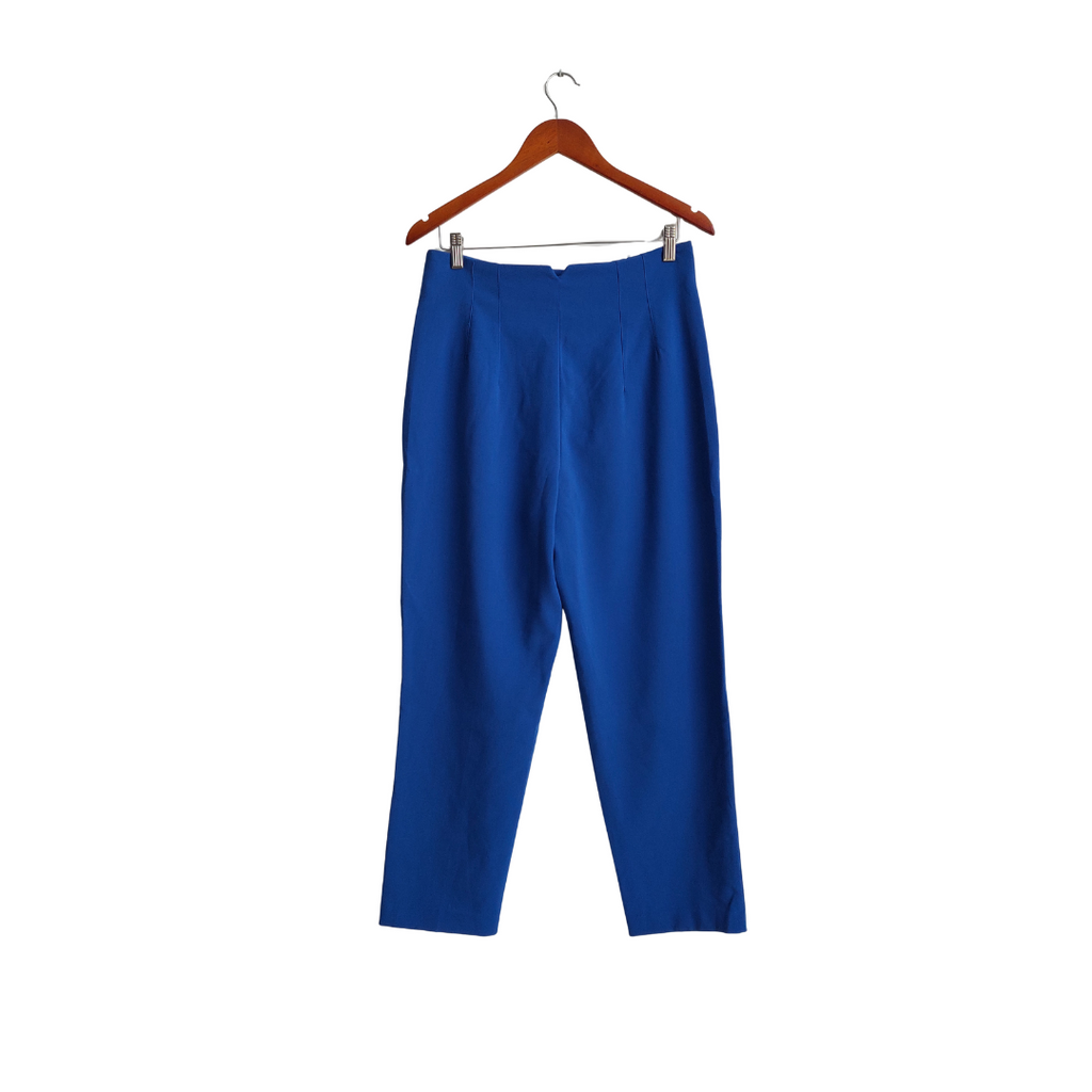 Zara Blue Straight Leg Pants | Gently Used |