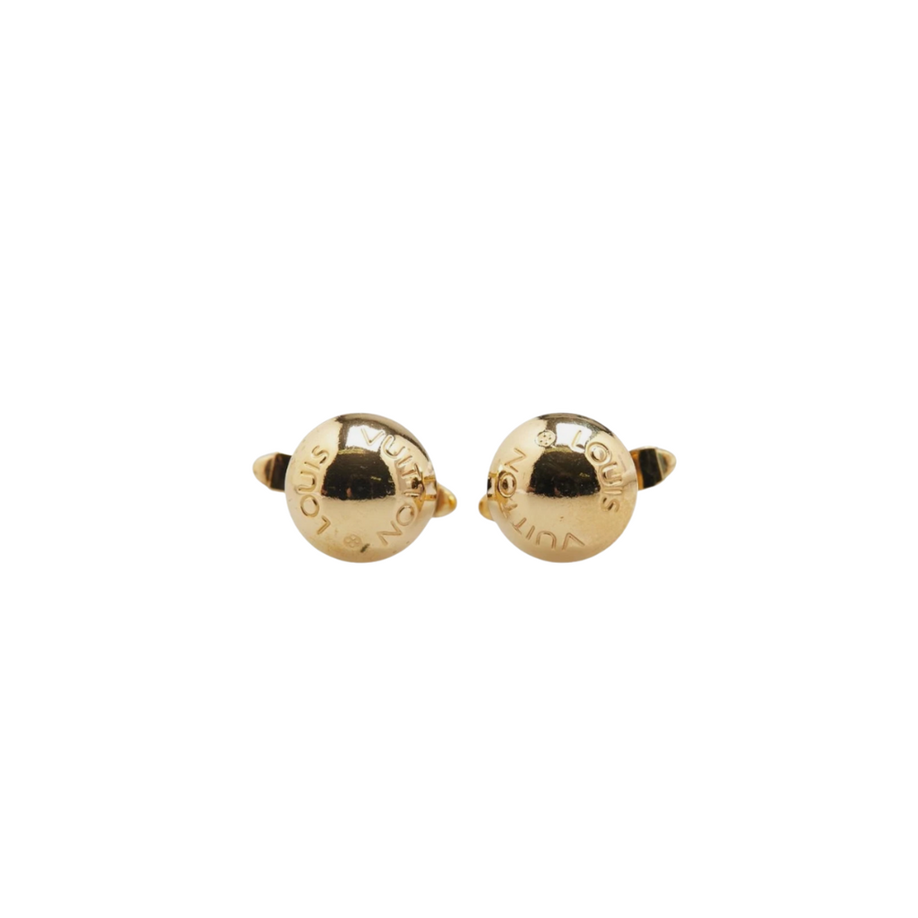 Louis Vuitton Men's Gold Bouton Cufflinks | Pre Loved |