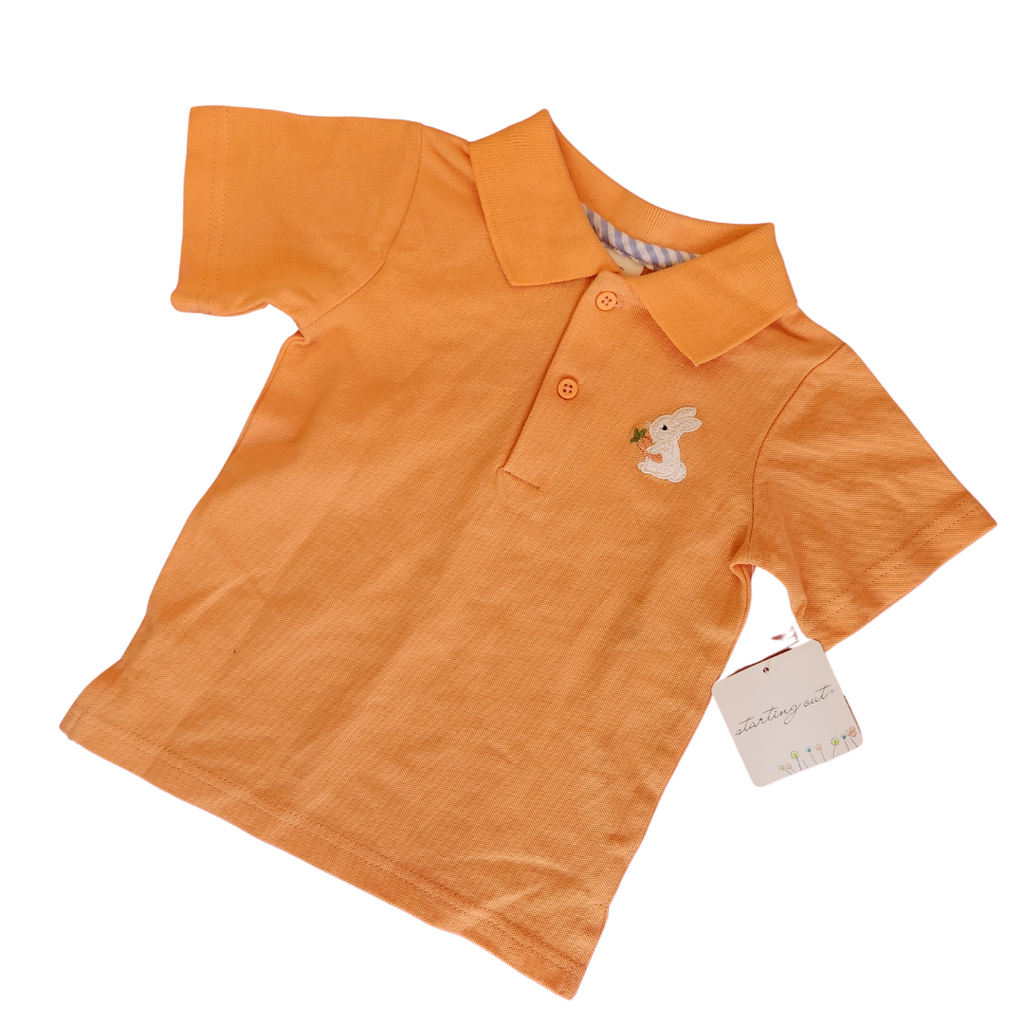 Starting Out Orange Rabbit Polo Shirt (24 months) | Brand New |
