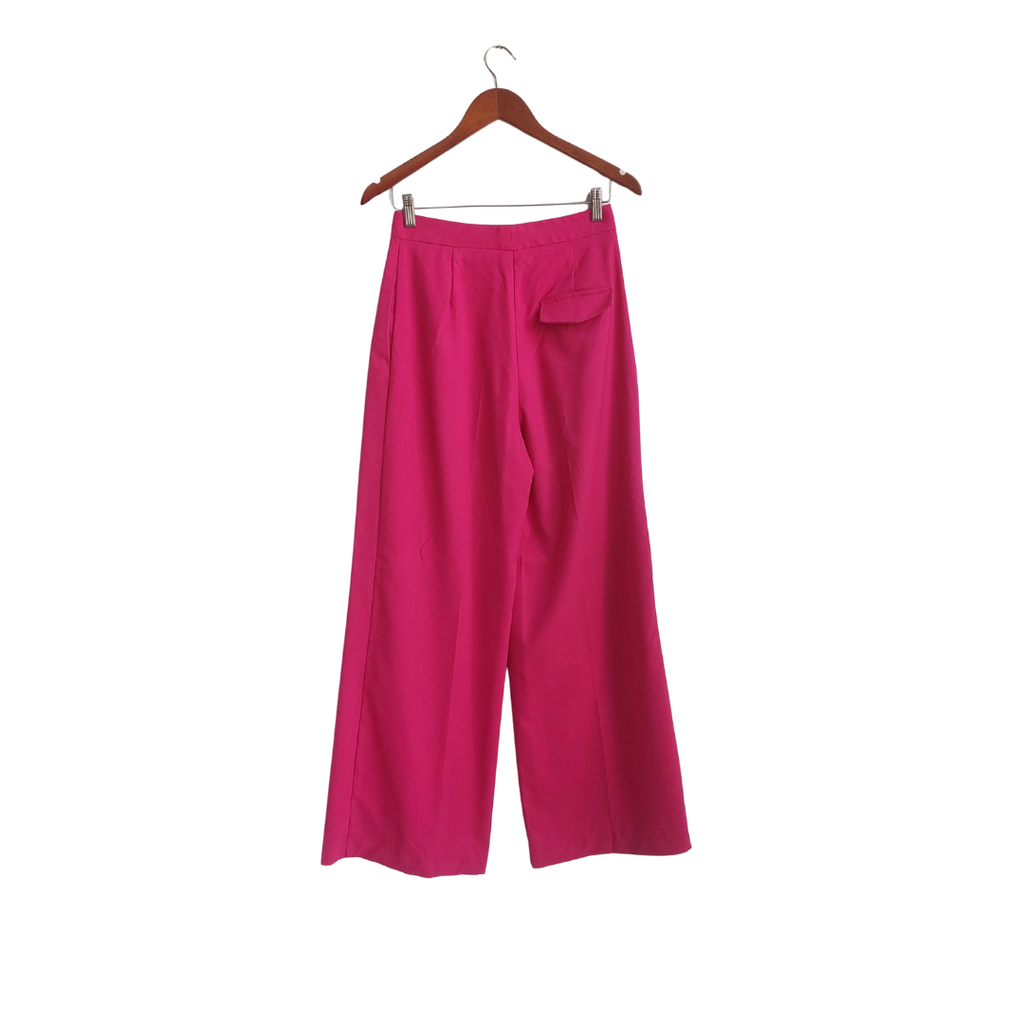 ZARA Hot Pink High Waisted Wide Leg Pants | Gently Used |