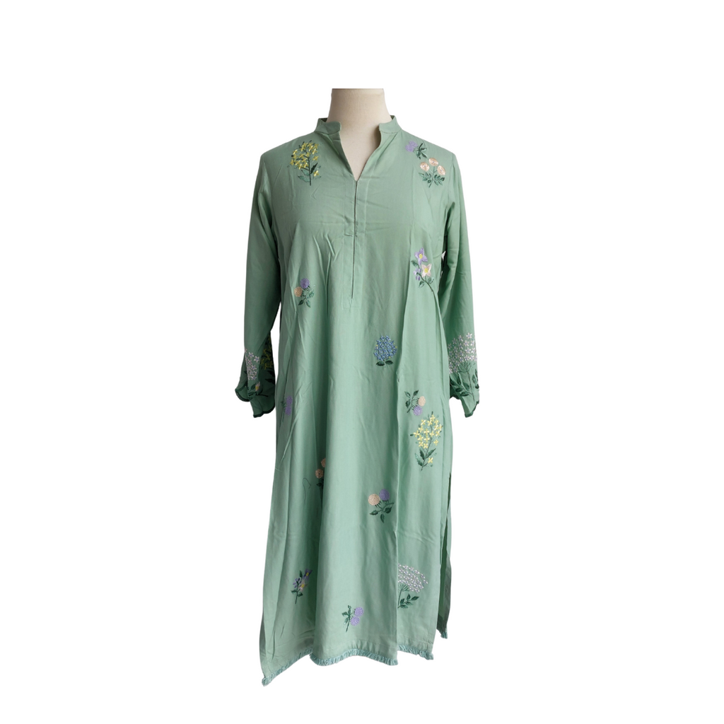 Mishkaa Sage Green Embroidered Co-Ord | Pre Loved |