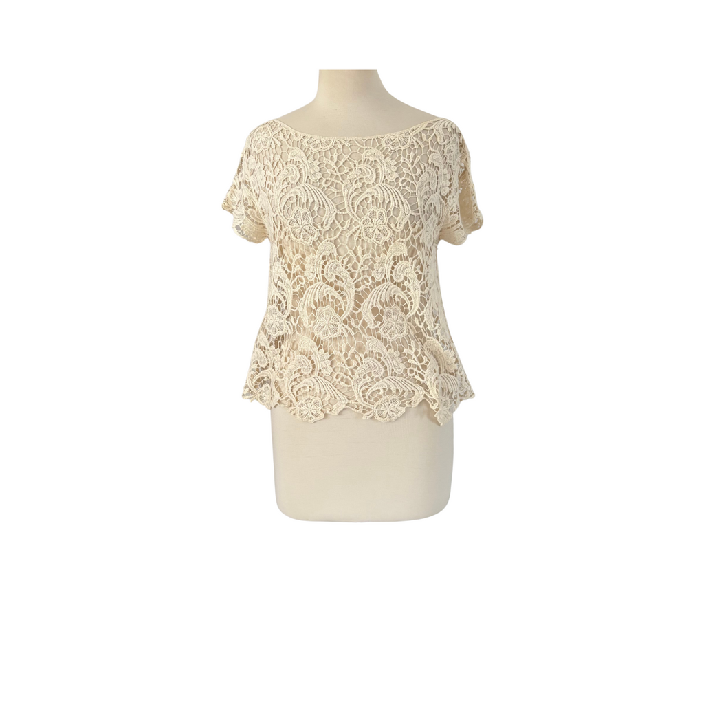 Zara Cream Lace Blouse | Pre Loved |