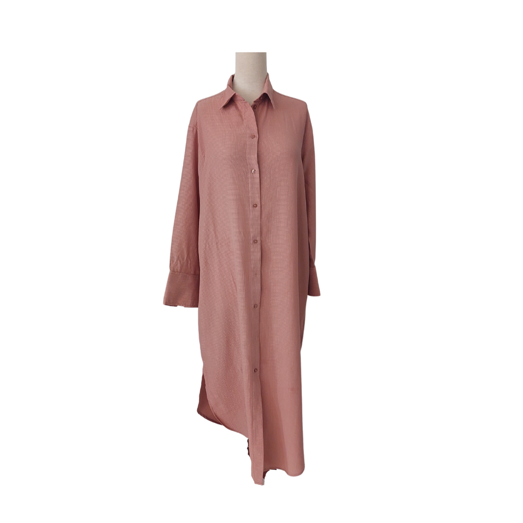 H&M Dusty Pink Textured Long Tunic | Pre loved |