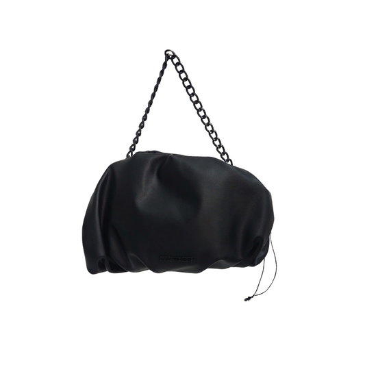 Steve Madden Black Slouchy Cloud Clutch Bag with Chain Strap | Like New |