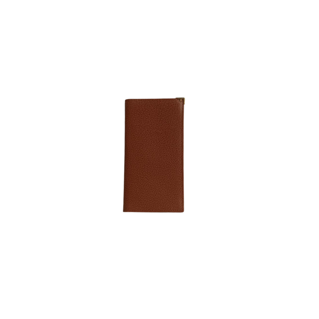 Salvatore Ferragamo Men's Tan Leather Long Wallet | Like New |