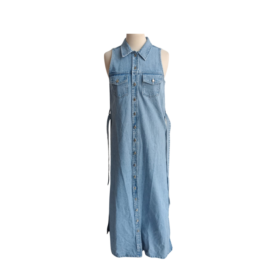MAAG Light Blue Denim Button Down Tunic | Brand New |