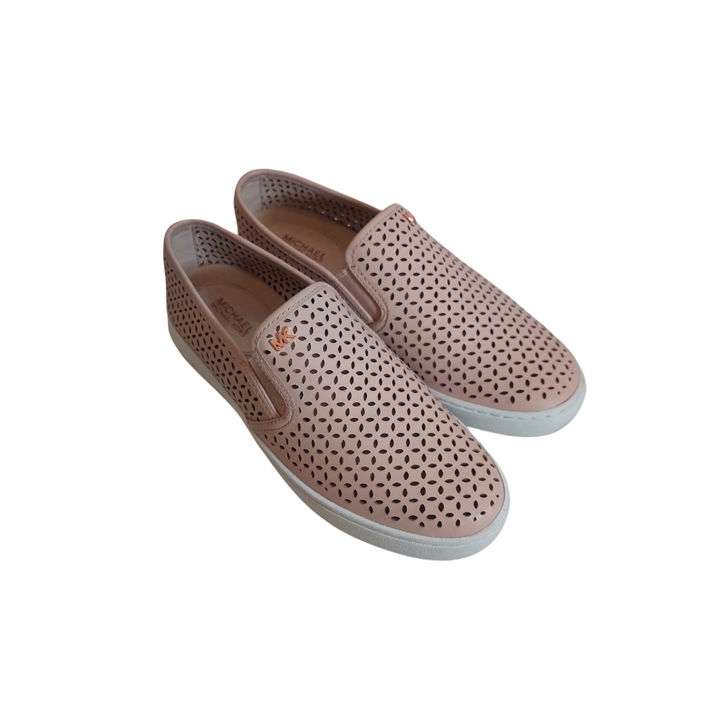 Michael Kors Jem Olivia Slip-on Pink Leather Shoes | Gently Used |