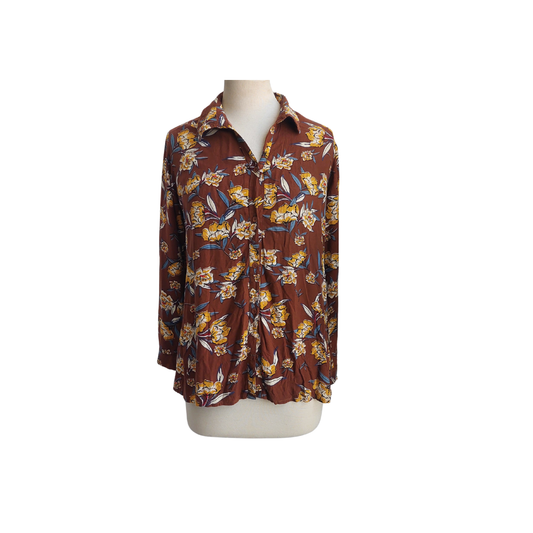 Mango Brown Floral Printed Coord Set | Gently Used |