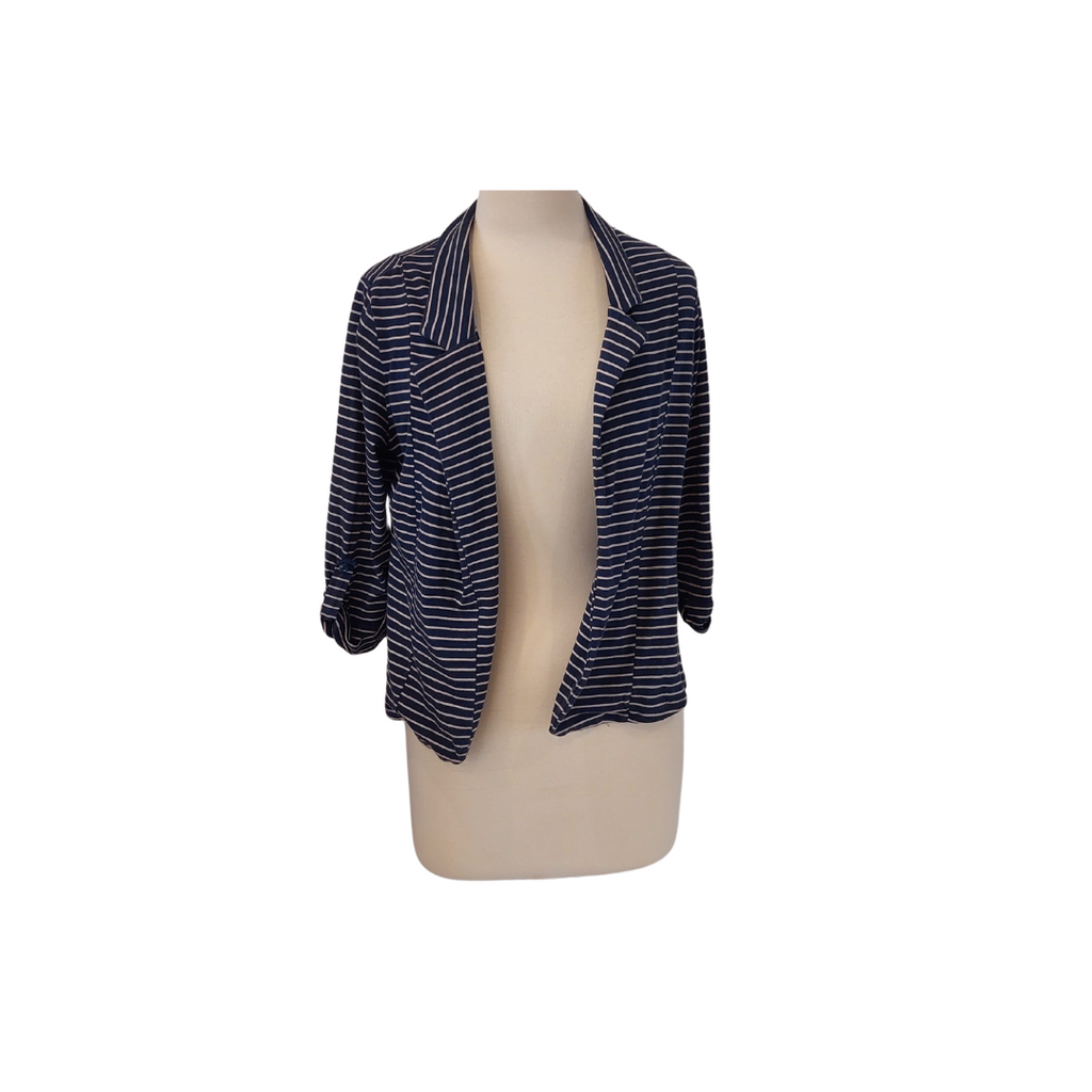 Olivia Moon Blue & Beige Striped Cover-up | Pre loved |
