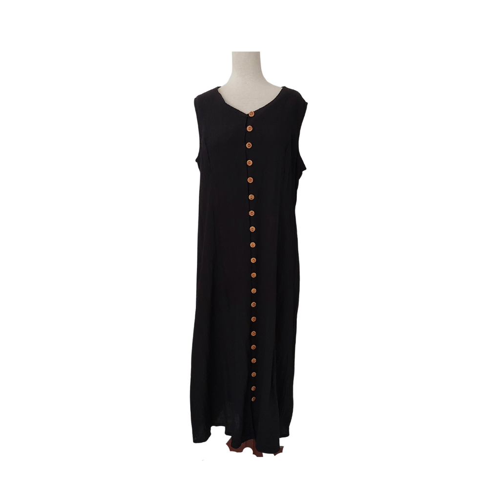 Fashion Bug Black Sleeveless Maxi Dress | Brand New |