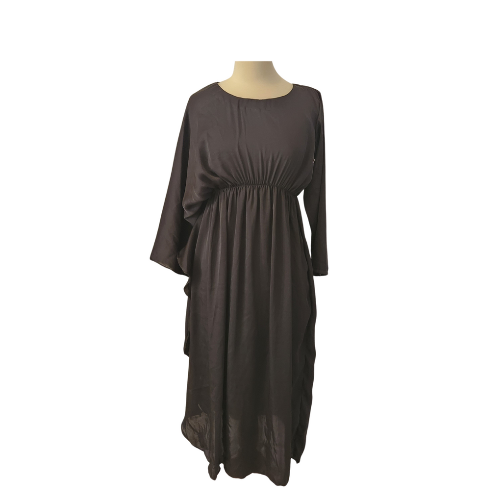 Shigar Black Silk Maxi Dress | Brand New |