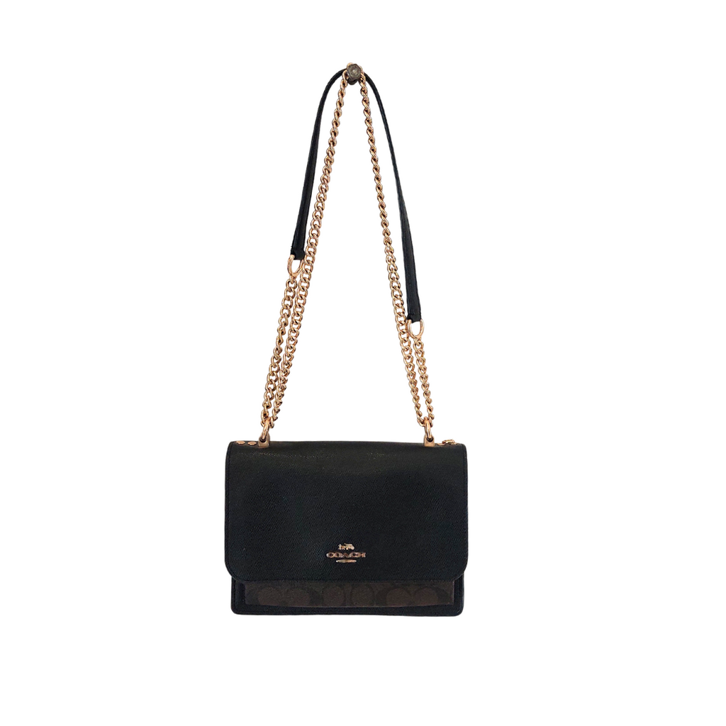 Coach 'Klare' Signature Canvas & Leather Convertible Crossbody Bag | Pre Loved |