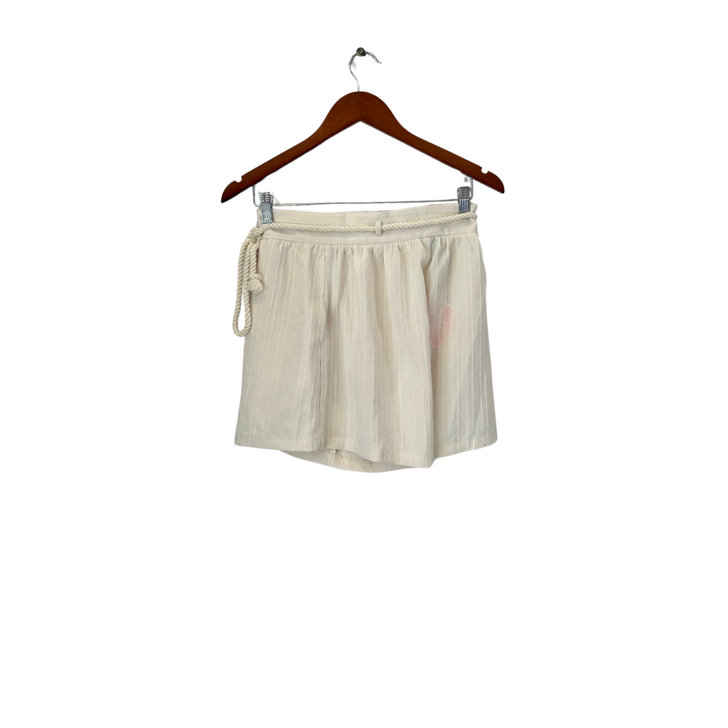 Cider Cream Rope Belt Shorts | Brand New |