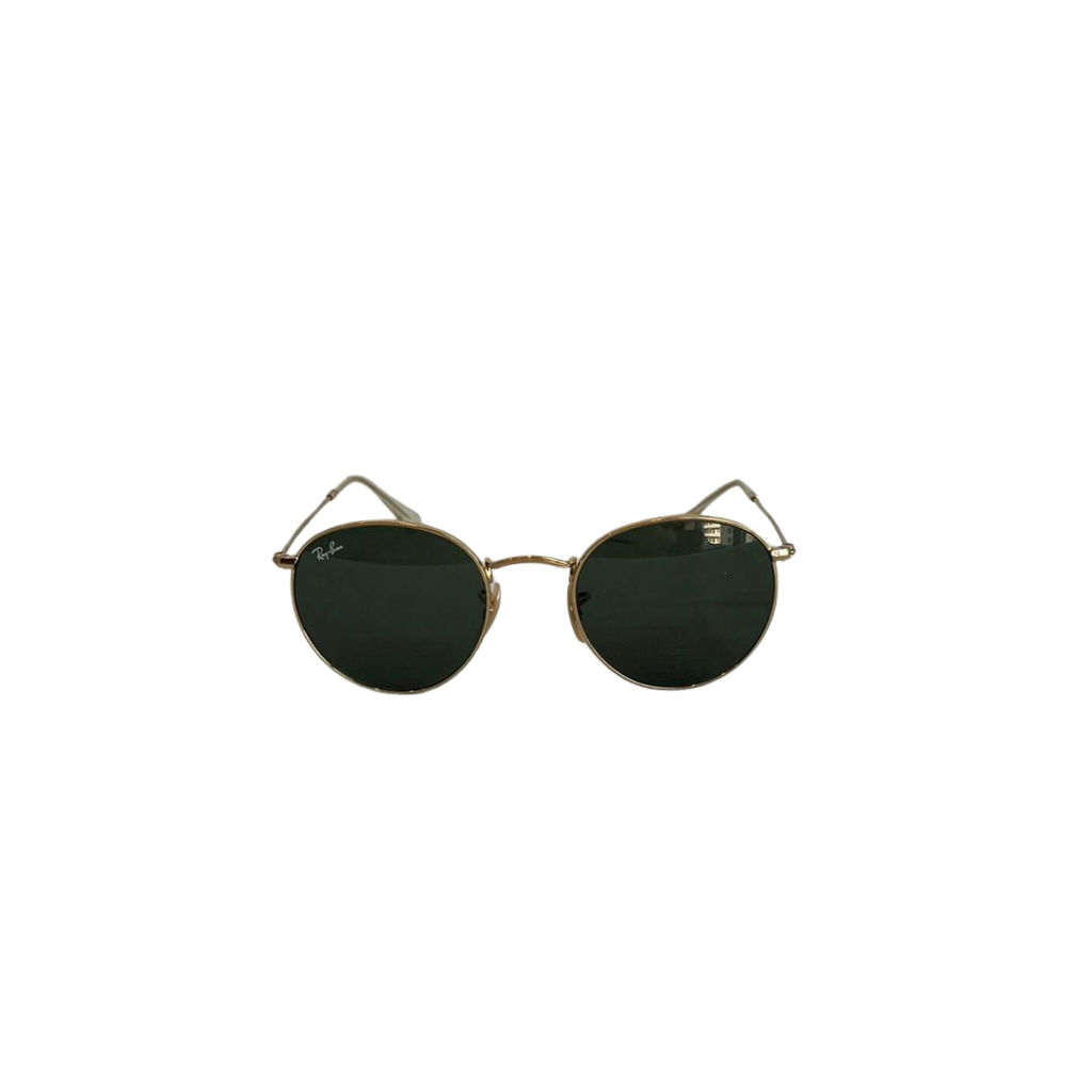 Ray Ban Green RB3447 Round Metal Sunglasses | Gently Used |