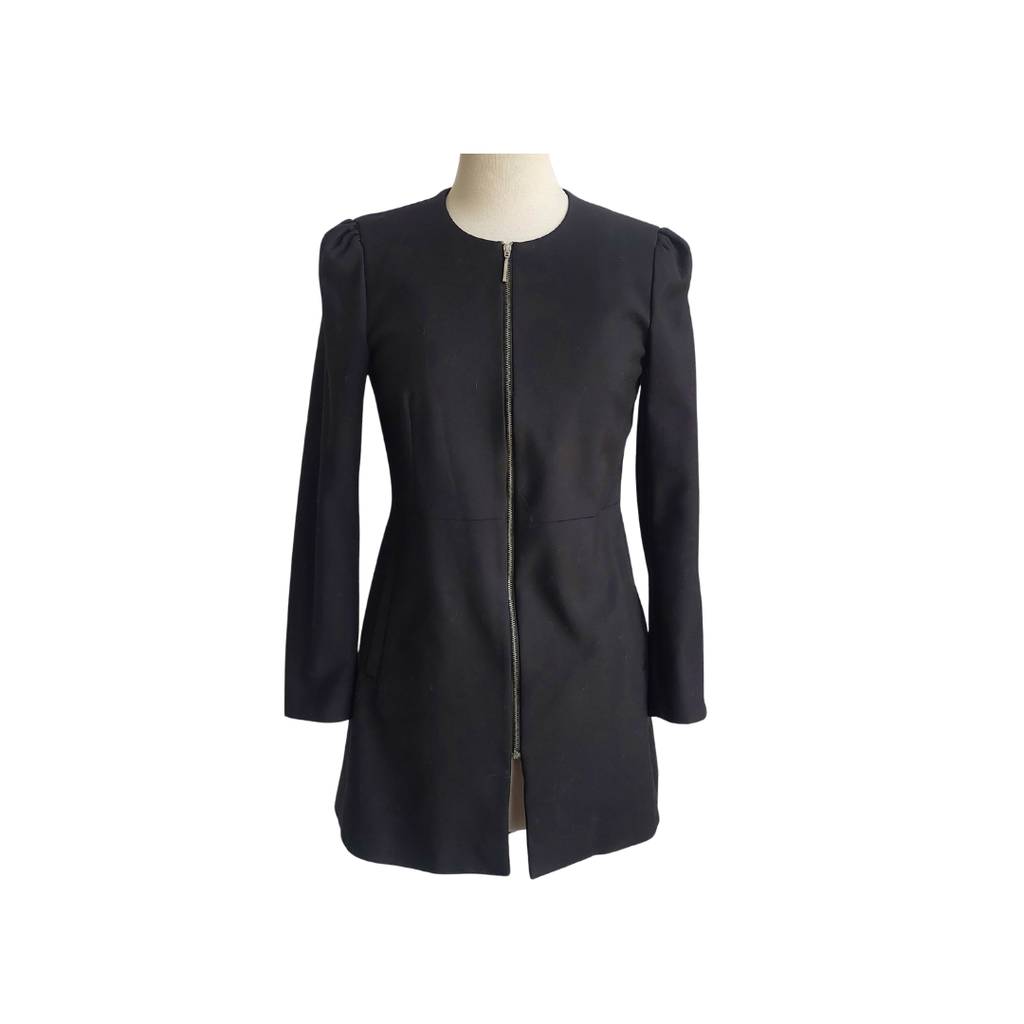 Zara Black Front Zip Jacket | Gently Used |