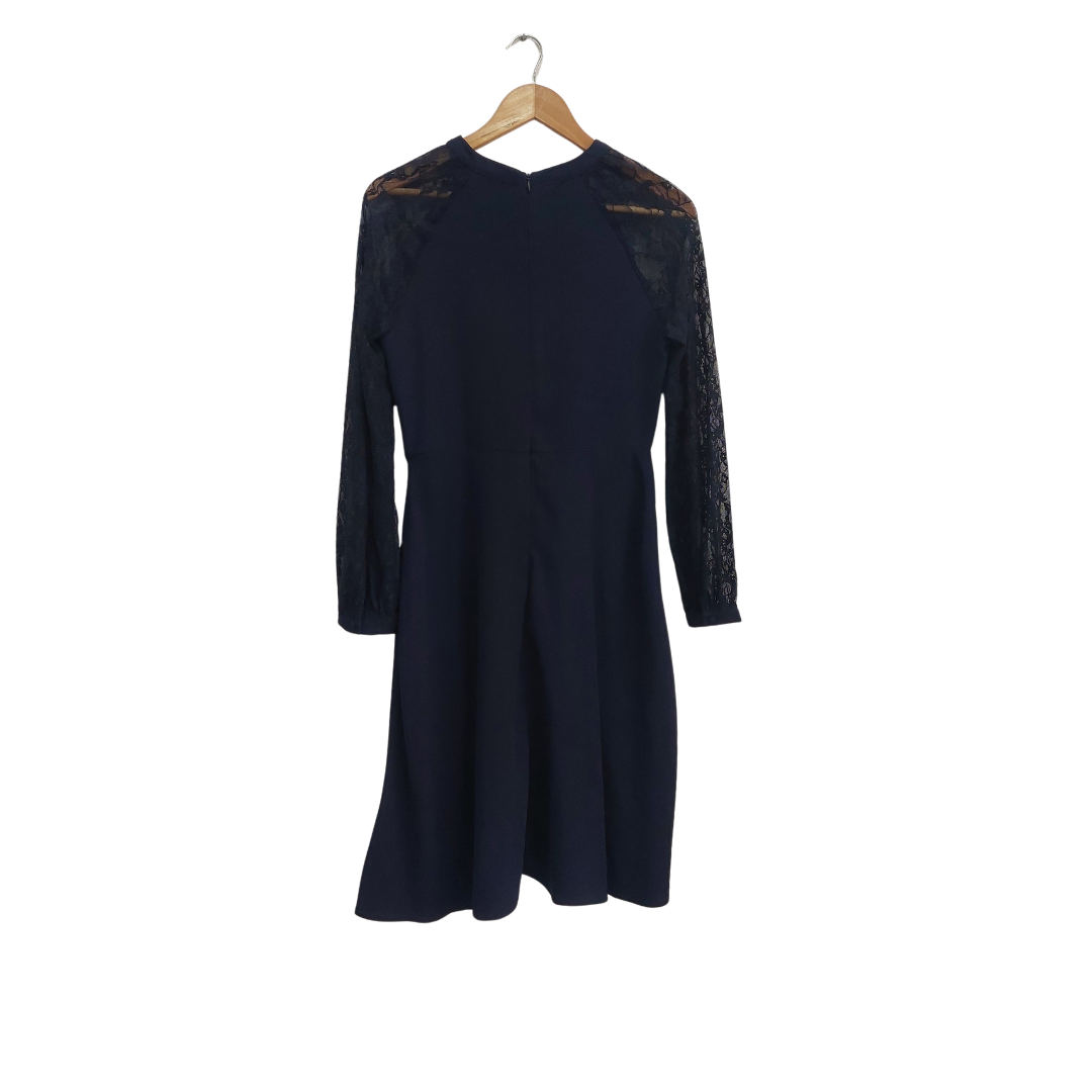 Dorothy Perkins Navy Blue Midi Dress | Brand New |