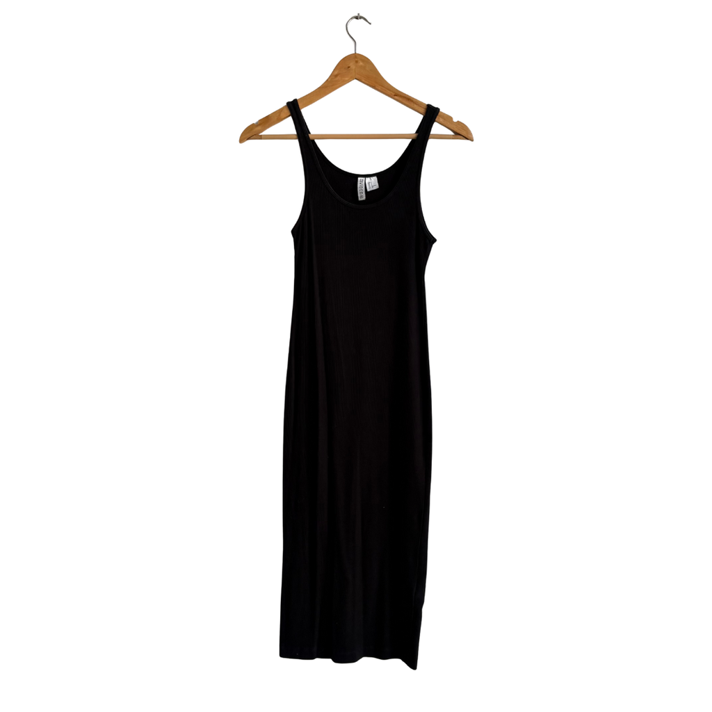 H&M Black Sleeveless Midi Dress | Gently Used |