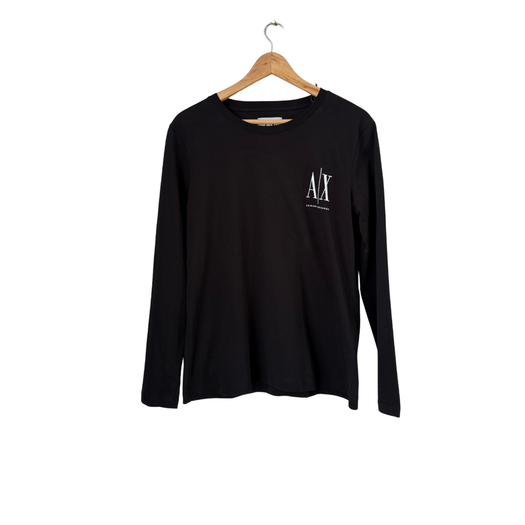 Armani Exchange Black Long Sleeves Men's T-Shirt | Brand New |