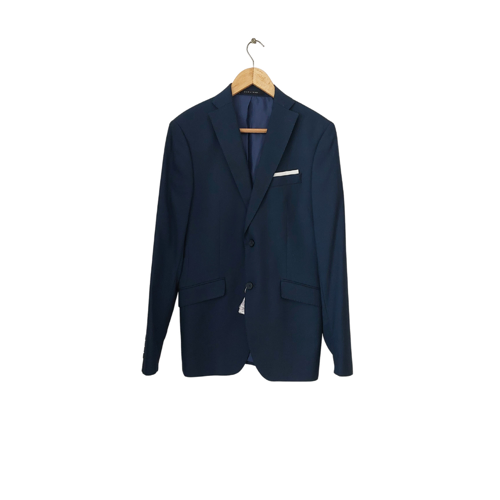 ZARA Navy Blue Men's Suit Jacket | Pre Loved |