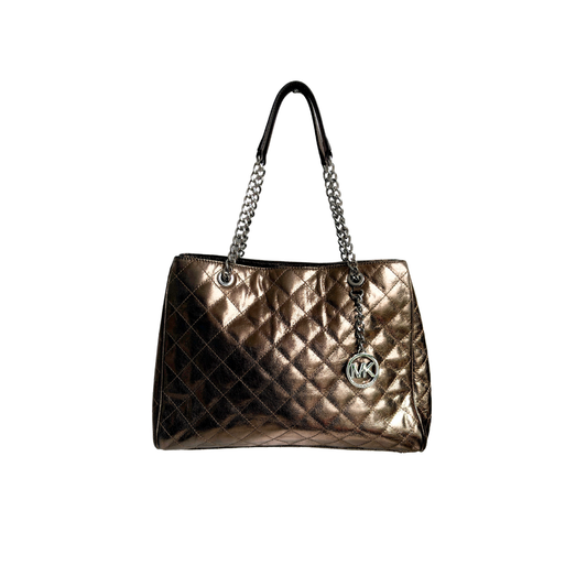 Michael Kors Metallic Gold Susannah Bag | Pre Loved |