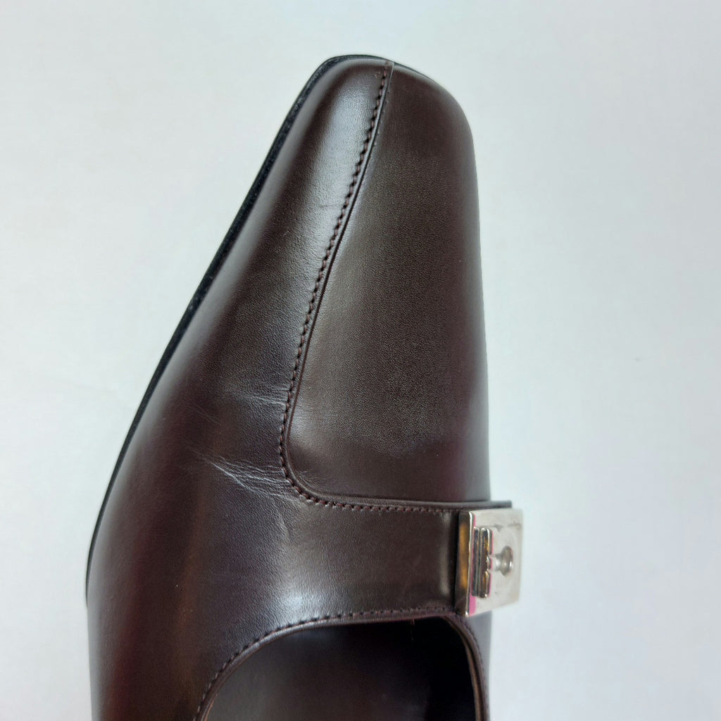 Salvatore Ferragamo Dark Brown Leather Pumps | Like New |