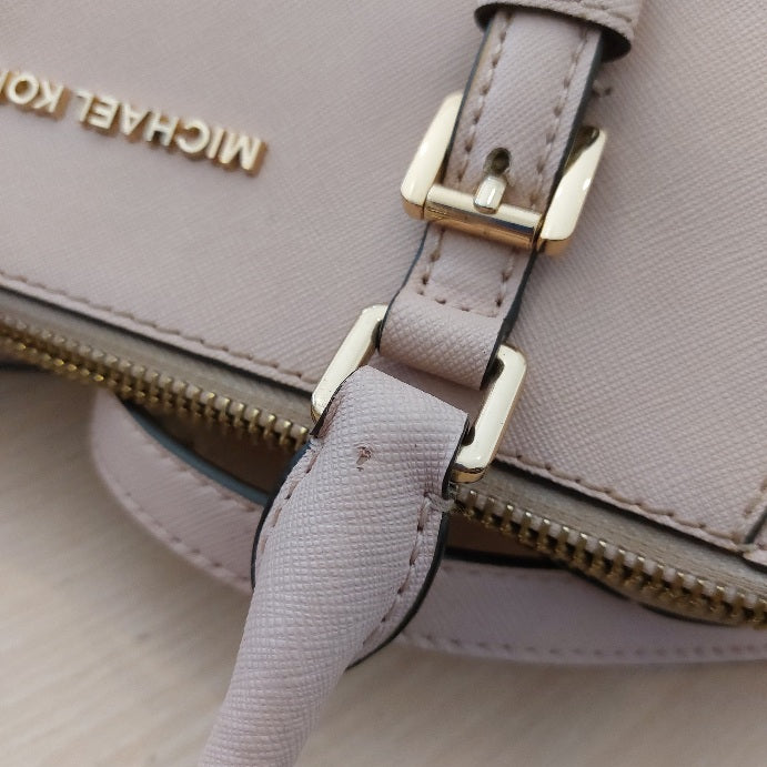 Michael Kors Light Pink Ciara Leather Satchel | Pre Loved |