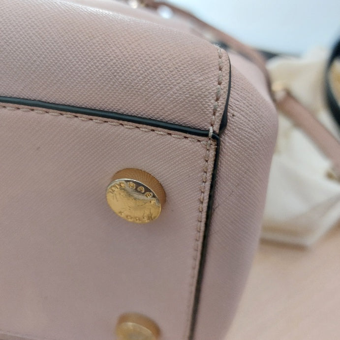 Michael Kors Light Pink Ciara Leather Satchel | Pre Loved |