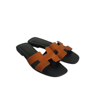 Hermès Tan Oran Sandals | Pre Loved |
