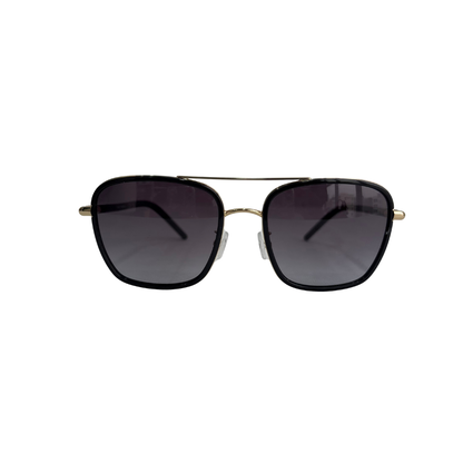 Tory Burch Gold Black Gradient Grey Square Sunglasses | Pre Loved |
